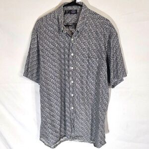 Maui Trading Company Vintage Cotton Geometric Tile Aloha Camp Shirt XL